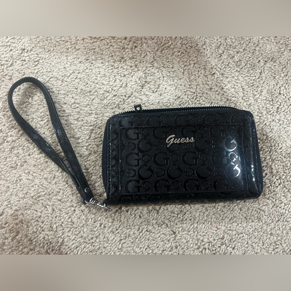 Guess Black Wristlet Wallet